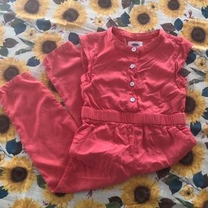 4T Girls pink romper